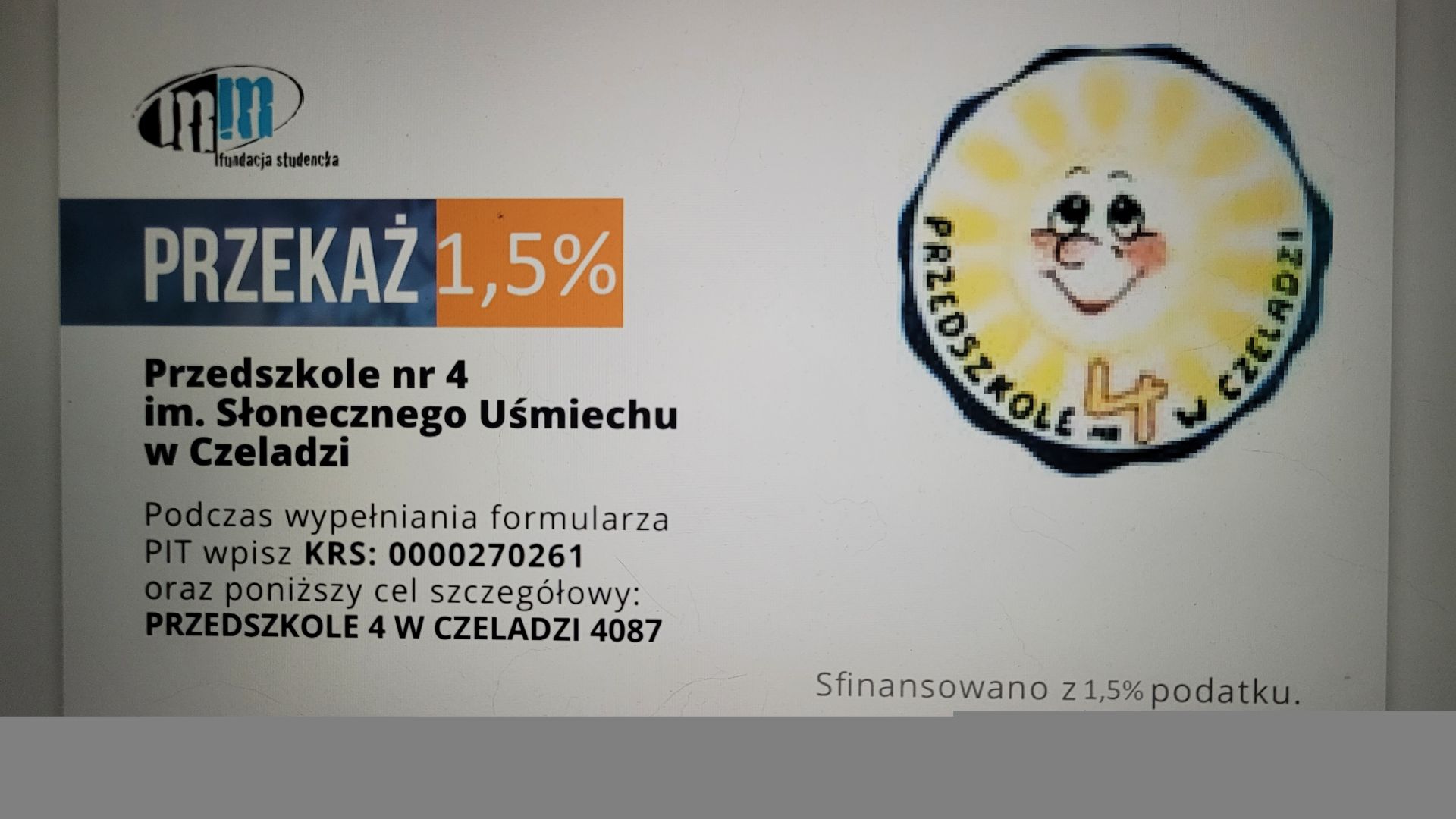 Logo akcji Przekaż 1.5% podatku