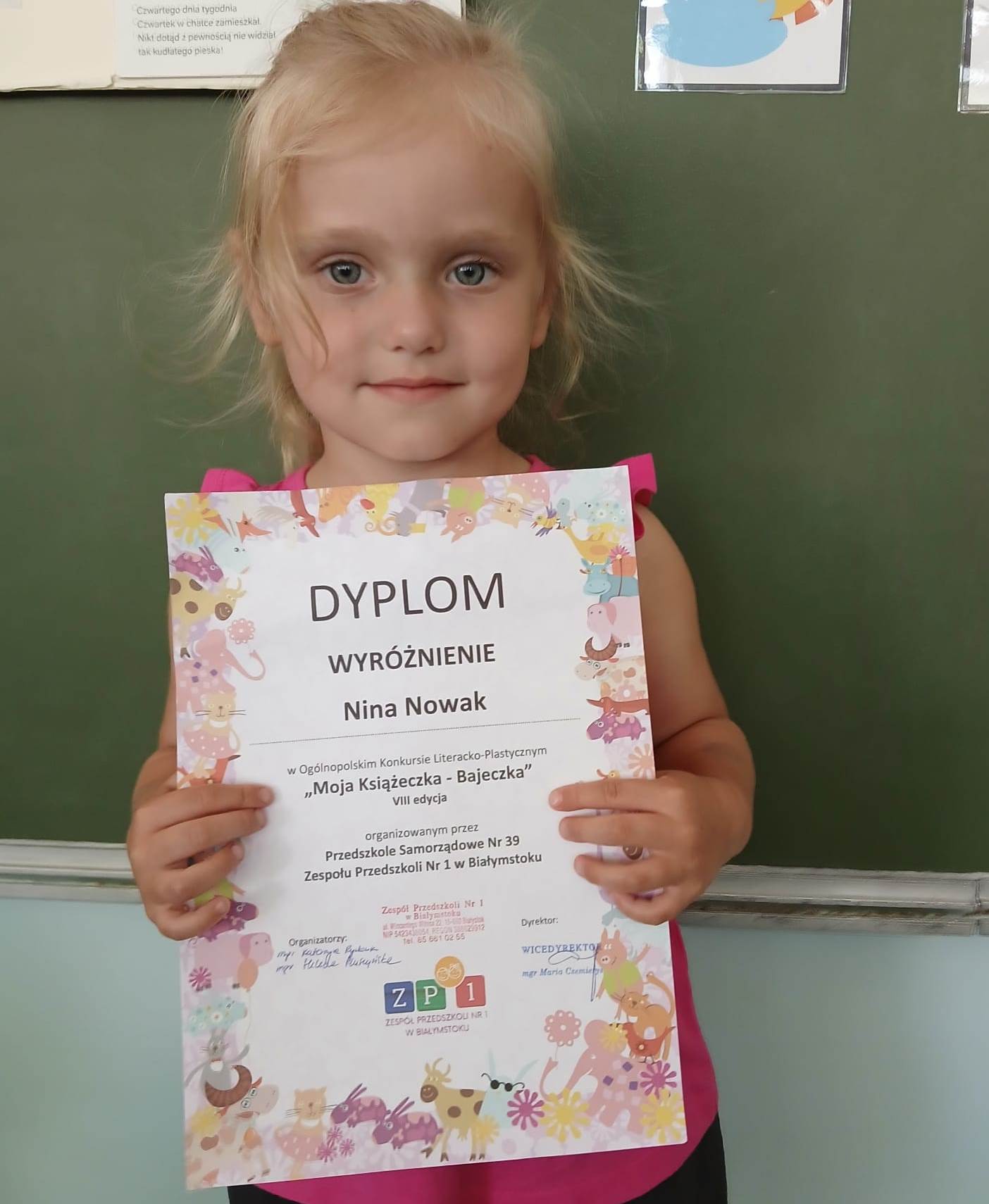 Wyróżnienie dla Niny