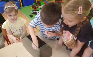 "Od nasiona do rośliny" - zajęcia w gr. 4-l w ramach programu plastyczno-przyrodniczego