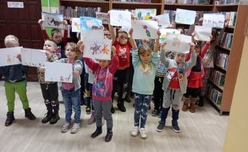 „Dobre obyczaje czyli z przyrodą za pan brat” - zajęcia biblioteczne gr. 0A