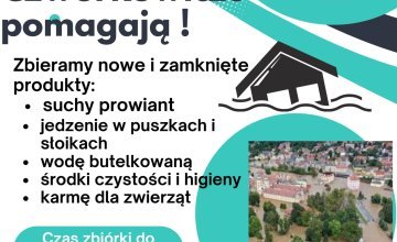 Organizujemy zbiórkę dla powodzian do 20 września (piątek) !!!