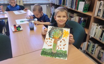 "Dzień drzewa" - zajęcia biblioteczne gr. 0B