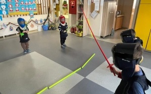 Podsumowanie zajęć szermierki w ramach projektu "Od przedszkolaka do olimpijczyka" (6)