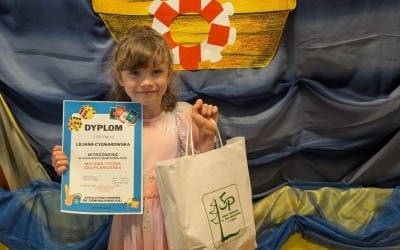 Wyróżnienie dla Lilianny w Ogólnopolskim Konkursie „Matematyczna Gra Planszowa”