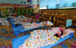 Sala 3-latków - pora spania